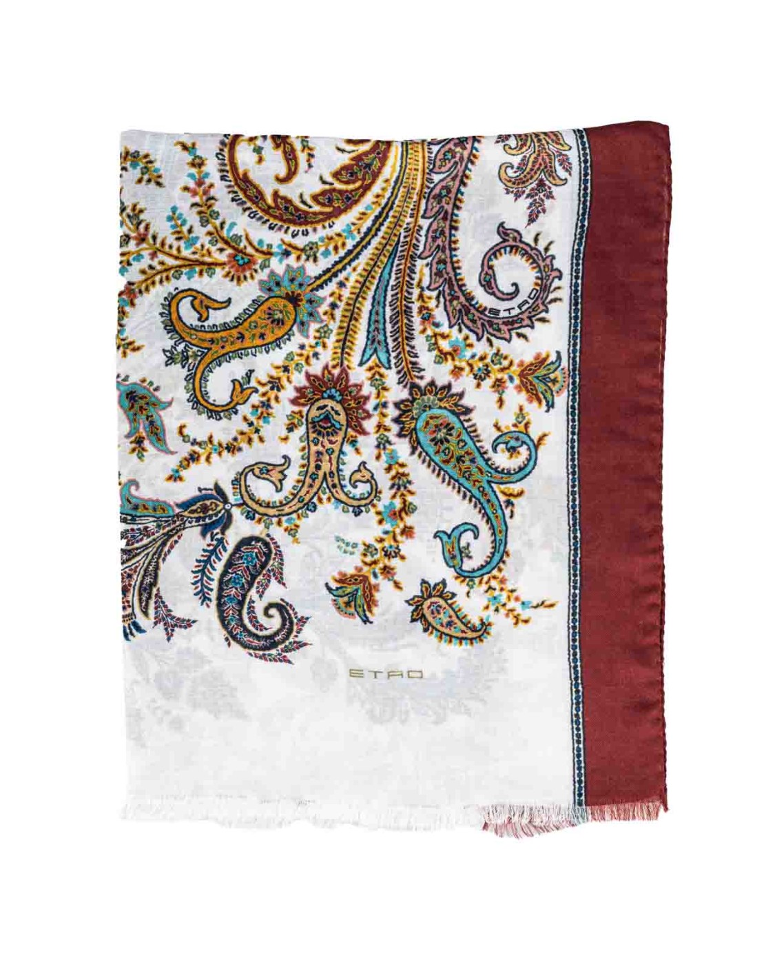 shop ETRO  Sciarpa: Etro sciarpa in misto cashmere.
Sciarpa in misto cashmere con stampa paisley all over. 
Bordi impreziositi con frange.
68 x 200 cm.
90% modal, 10% cashmere.
Fabbricato in Italia.. MATA0007 AV222-X0800 number 4073664